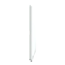 Plaque de finition Ovalis S300702 blanc antibactérien 1 poste
