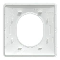 Plaque de finition Ovalis S320702 blanc 1 poste