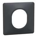 Plaque de finition Ovalis S340702 anthracite 1 poste