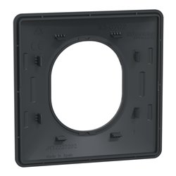 Plaque de finition Ovalis S340702 anthracite 1 poste