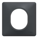 Plaque de finition Ovalis S340702 anthracite 1 poste