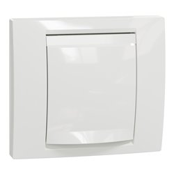 Plaque de finition Unica NU044218 Blanc 1 poste