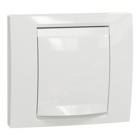 Plaque de finition Unica NU044218 Blanc 1 poste