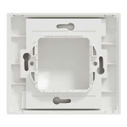 Plaque de finition Unica NU044218 Blanc 1 poste