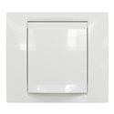 Plaque de finition Unica NU044218 Blanc 1 poste