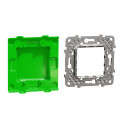 Lot de 10 supports de fixation avec protection de chantier Unica NU7002C 2 modules zamac