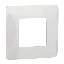 Plaque de finition Unica Studio NU200218 Blanc 1 poste