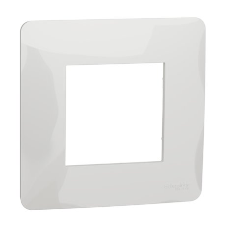 Plaque de finition Unica Studio NU200218 Blanc 1 poste Plaque de finition Unica Studio NU200218 Blanc 1 poste