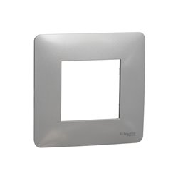 Plaque de finition Unica Studio NU200230 Alu 1 poste