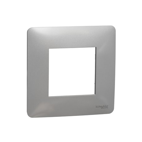 Plaque de finition Unica Studio NU200230 Alu 1 poste