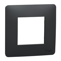 Plaque de finition Unica Studio NU200254 Anthracite 1 poste