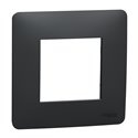Plaque de finition Unica Studio NU200254 Anthracite 1 poste
