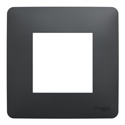 Plaque de finition Unica Studio NU200254 Anthracite 1 poste