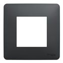 Plaque de finition Unica Studio NU200254 Anthracite 1 poste