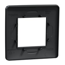 Plaque de finition Unica Studio NU200254 Anthracite 1 poste