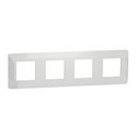 Plaque de finition Unica Studio NU200818 Blanc 4 postes