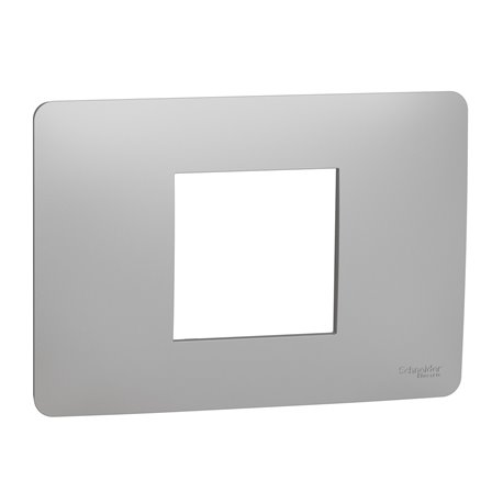 Plaque de finition Unica Studio NU210230 Alu 2 modules