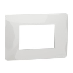 Plaque de finition Unica Studio NU210318 Blanc 3 modules