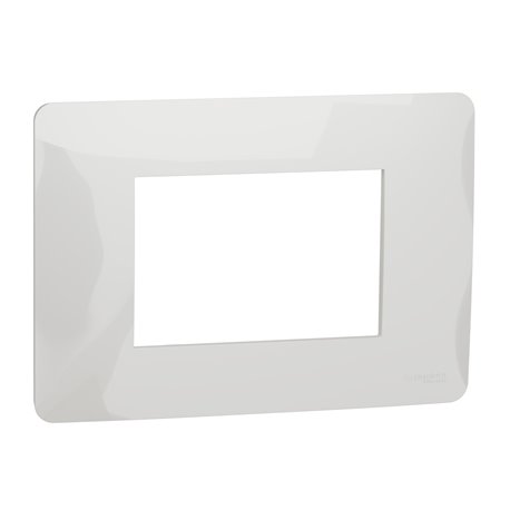 Plaque de finition Unica Studio NU210318 Blanc 3 modules