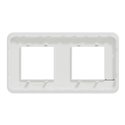 Plaque de finition Unica Pro NU400418 Blanc 2 postes