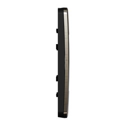 Plaque de finition Unica Studio Métal N NU280253M Black aluminium liseré Anthracite 1 poste