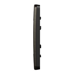 Plaque de finition Unica Studio Métal N NU280253M Black aluminium liseré Anthracite 1 poste