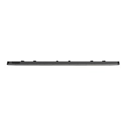 Plaque de finition Unica Studio Métal N NU280653M Black aluminium liseré Anthracite 3 postes