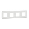 Plaque de finition Unica Pro NU400818 Blanc 4 postes