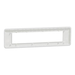 Plaque de finition Unica Pro NU411018 Blanc 10 modules