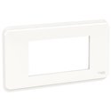 Plaque de finition Unica Pro NU411418 Blanc 4 modules