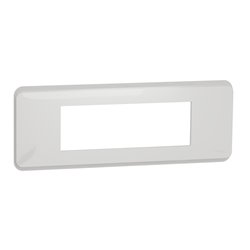 Plaque de finition Unica Pro NU411618 Blanc 6 modules