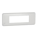 Plaque de finition Unica Pro NU411618 Blanc 6 modules