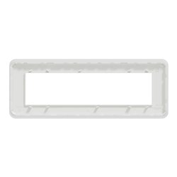 Plaque de finition Unica Pro NU411818 Blanc 8 modules