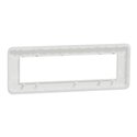 Plaque de finition Unica Pro NU411818 Blanc 8 modules