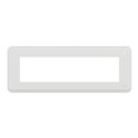 Plaque de finition Unica Pro NU411818 Blanc 8 modules