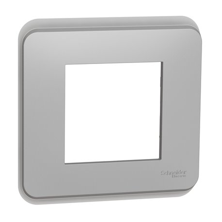Plaque de finition Unica Pro NU400230 Aluminium 1 poste Plaque de finition Unica Pro NU400230 Aluminium 1 poste
