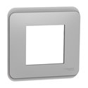 Plaque de finition Unica Pro NU400230 Aluminium 1 poste