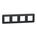 Plaque de finition Unica Pro NU400854 Anthracite 4 postes