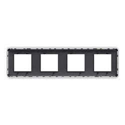Plaque de finition Unica Pro NU400854 Anthracite 4 postes