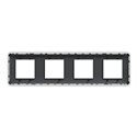 Plaque de finition Unica Pro NU400854 Anthracite 4 postes