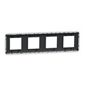 Plaque de finition Unica Pro NU400854 Anthracite 4 postes