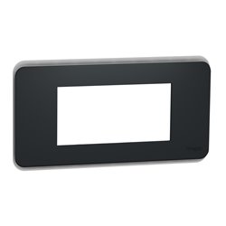 Plaque de finition Unica Pro NU411454 Anthracite 4 modules