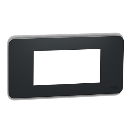 Plaque de finition Unica Pro NU411454 Anthracite 4 modules