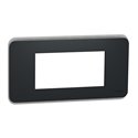 Plaque de finition Unica Pro NU411454 Anthracite 4 modules