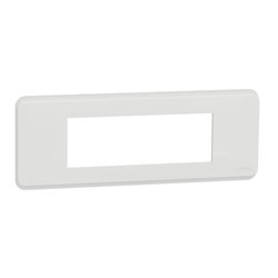 Plaque de finition Unica Pro NU411620 Blanc antibactérien 6 modules
