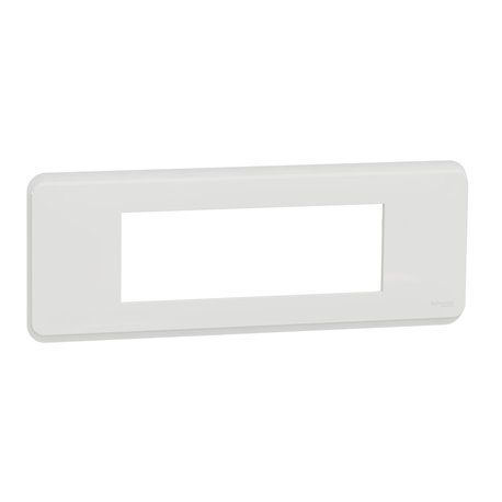 Plaque de finition Unica Pro NU411620 Blanc antibactérien 6 modules