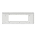 Plaque de finition Unica Pro NU411620 Blanc antibactérien 6 modules