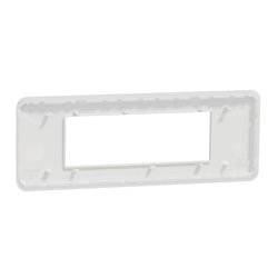 Plaque de finition Unica Pro NU411620 Blanc antibactérien 6 modules