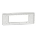 Plaque de finition Unica Pro NU411620 Blanc antibactérien 6 modules