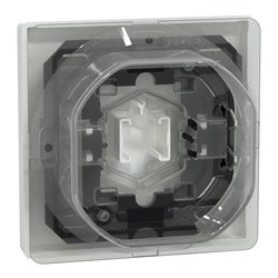 Enjoliveur pour commande simple IP44 avec joint D-Life MTN3304-6035 blanc lotus 